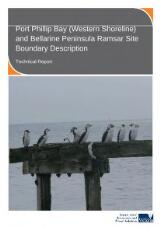 Thumbnail - Port Phillip bay (Western shoreline) and Bellarine Peninsula ramsar site boundary description : technical report.
