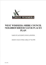 Thumbnail - West Wimmera Shire Council neighbourhood safer places plan : places of last resoort during a bushfire.