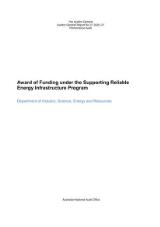 Thumbnail - Award of funding under the Supporting Reliable Energy Infrastructure Program : Department of Industry, Science, Energy and Resources