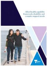 Thumbnail - Allied health capability framework : disability and complex support needs.