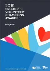 Thumbnail - 2019 Premier's volunteer champions awards : program.