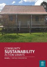 Thumbnail - Community Sustainability Action Grants. Round 5, Heritage conservation