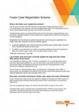 Thumbnail - Foster carer registration scheme.