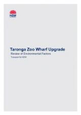Thumbnail - Taronga Zoo wharf upgrade : review of environmental factors March 2021