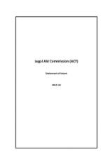 Thumbnail - Legal Aid Commission (ACT) statement of intent 2015-16.
