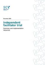 Thumbnail - Independent facilitator trial : summary and implementation resources.