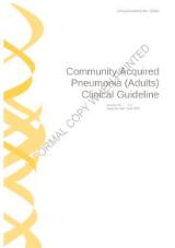Thumbnail - Community acquired pneumonia (adults) clinical guideline.