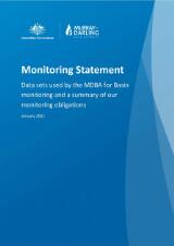 Thumbnail - Monitoring statement : data sets used by the MDBA for Basin monitoring and a summary of our monitoring obligations