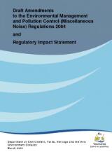 Thumbnail - Draft amendments to the Environmental Management and Pollution Control (Miscellaneous Noise) Regulations 2004 and regulatory impact statement