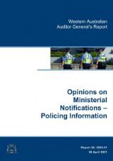 Thumbnail - Opinions on Ministerial Notifications - Policing Information : Report 20: 2020-21.
