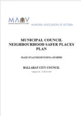 Thumbnail - Municipal council neighbourhood safer places plan : places of last resort during a bushfire