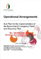 Thumbnail - Operational arrangements : sub plan for the implementation of the Boroondara emergency relief and recovery plan.