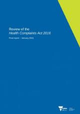 Thumbnail - Review of the Health complaints act 2016 final report.