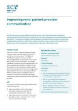 Thumbnail - Improving renal patient provider communication