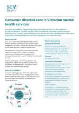 Thumbnail - Consumer directed care in Victorian mental health services.