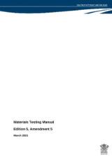 Thumbnail - Materials testing manual : edition 5, amendment 5.
