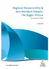 Thumbnail - Regional Responsibility & Non-Resident Impacts: The Bigger Picture : Discussion Paper DP20-01.
