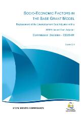 Thumbnail - Socio-economic factors in the Base Grant Model : replacement of the Unemployment Cost Adjustor with a SEIFA based Cost Adjustor : Commission Decision CD20-01
