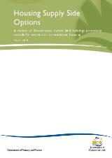 Thumbnail - Housing supply side options : a review of government owned land holdings potentially suitable for conversion to residential housing