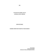Thumbnail - Coroner's report into the death of Filippo Onorato : paper for tabling.