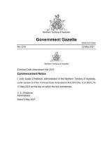 Thumbnail - Northern Territory Government Gazette : G Series.
