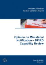 Thumbnail - Opinion on ministerial notification - DPIRD capability review