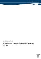 Thumbnail - MRTS170 Public utilities in road projects site works : technical specification.