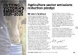 Thumbnail - Agriculture sector emissions reduction pledge cutting Victoria's emissions 2021-2025.