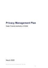Thumbnail - Privacy management plan : March 2020
