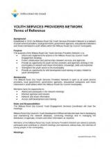 Thumbnail - Youth Services Providers Network Terms of Reference : 2019.