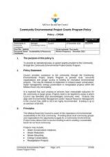 Thumbnail - Community Environmental Project Grants Program Policy - CP038 : 2011.