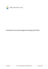 Thumbnail - Final Report Community Engagement Strategy 2014 - 2018.