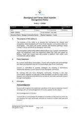 Thumbnail - Aboriginal and Torres Strait Islander Recognition Policy - CP058 : 2018.