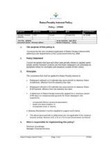 Thumbnail - Rates Penalty Interest Policy - CP050 : 2011.