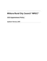 Thumbnail - CEO Appointment Policy - CP001 : 2009.