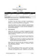 Thumbnail - Community Engagement Policy - CP020 : 2013.