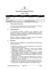 Thumbnail - Community Engagement Policy - CP020 : 2015.