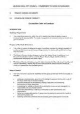 Thumbnail - Councillor Code of Conduct Policy - CP021 : 2007.