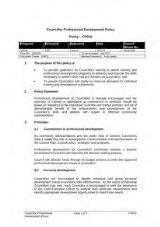 Thumbnail - Councillor Professional Development Policy - CP016 : 2013.