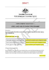 Thumbnail - National Indigenous Aaustralians Agency : employment grants schedule - jobs, land and economy programme.
