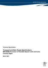 Thumbnail - MRTS206 Provision of variable speed limit and lane control signs : technical specification.
