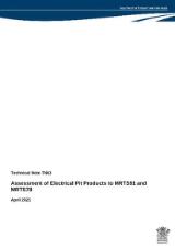 Thumbnail - Technical note 63 : Assessment of electrical pit products to MRTS78 and MRTS91