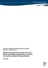 Thumbnail - National prequalification system for civil (road and bridge) construction contracts, incorporating asphalt prequalification : transport infrastructure project delivery system : volume 3 : requirements.