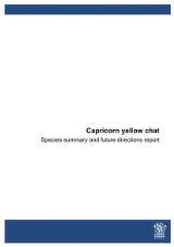 Thumbnail - Capricorn yellow chat : Species summary and future directions report.