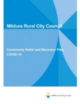 Thumbnail - Community Relief and Recovery Plan COVID-19 : Mildura Rural City Council