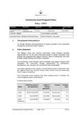 Thumbnail - Community Grant Program Policy : policy - CP071
