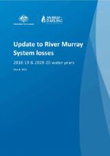 Thumbnail - Update to River Murray System losses : 2018-19 and 2019-20 water years