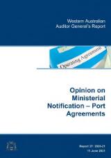 Thumbnail - Opinion on ministerial notification - port agreements