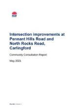 Thumbnail - Intersection improvements at Pennant Hills Road and North Rocks Road, Carlingford : community consultation report May 2021.