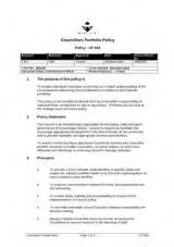 Thumbnail - Councillors Portfolio Policy - CP028 : 2009.